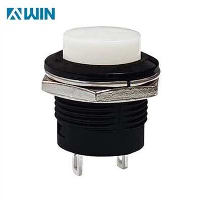 16mm wonn pouse bouton blan